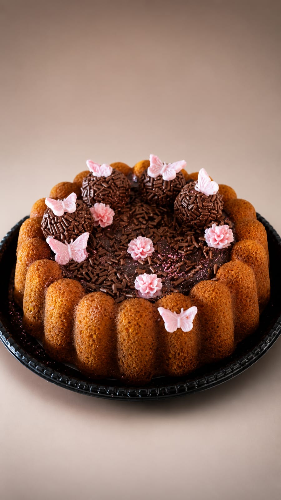 Bolo Caseiro de Cenoura com Brigadeiro