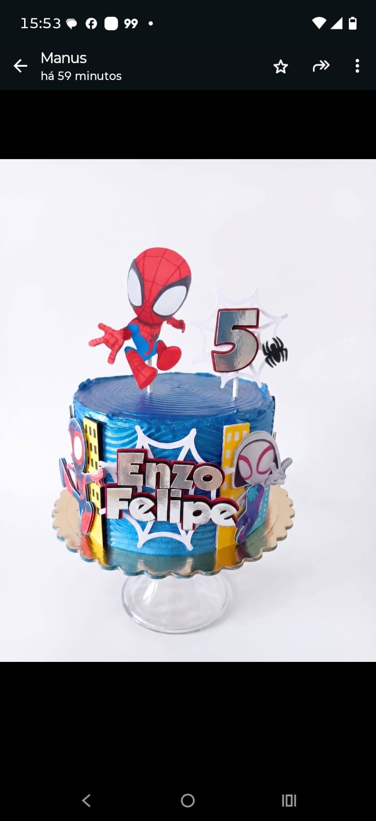 Bolo Festivo Spidey