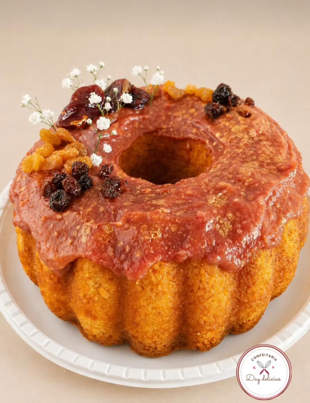 Bolo de Fubá com Goiabada