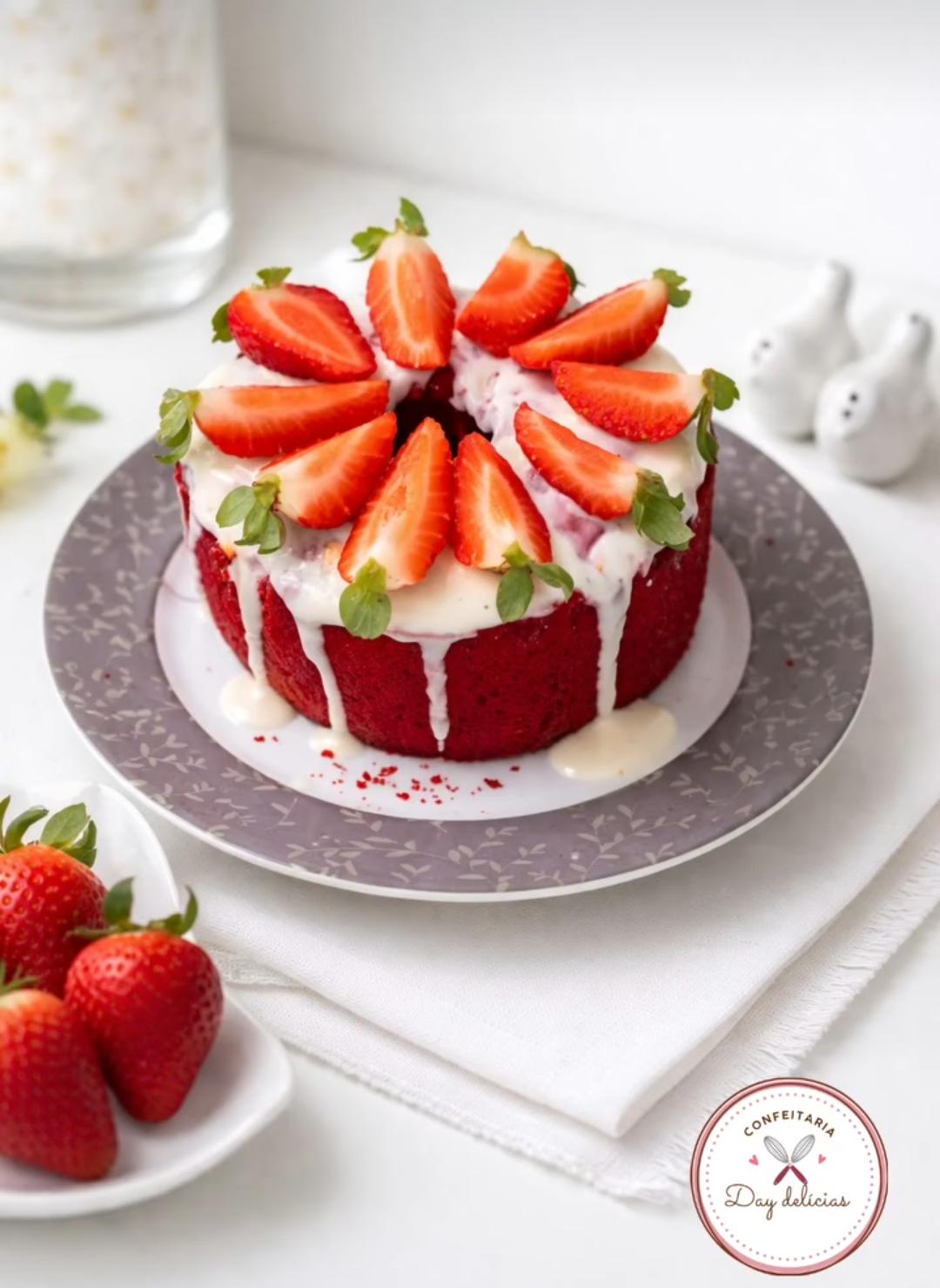 Red Velvet com Morango
